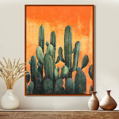 Maricza Pastel Cacti At Sunrise II - Cactus Wall Art