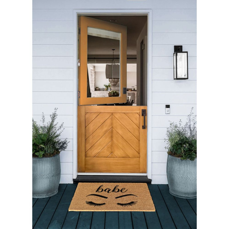 Tapis d'entrée antidérapant pour l'extérieur Babe 30 po x 18 po