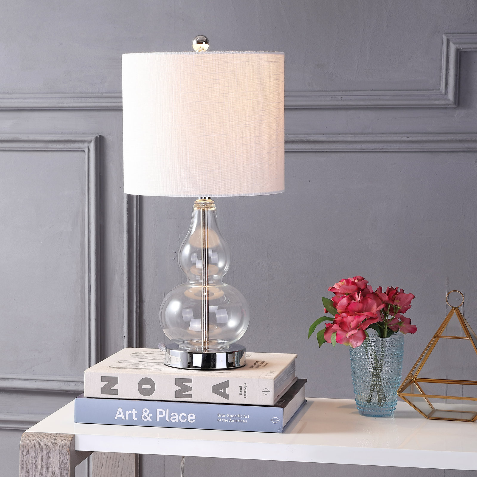 Galliano Table Lamp, Clear