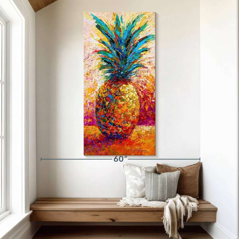Pineapple Expression, 54" H x 27" W