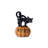 Black Cat on Pumpkin Figurine