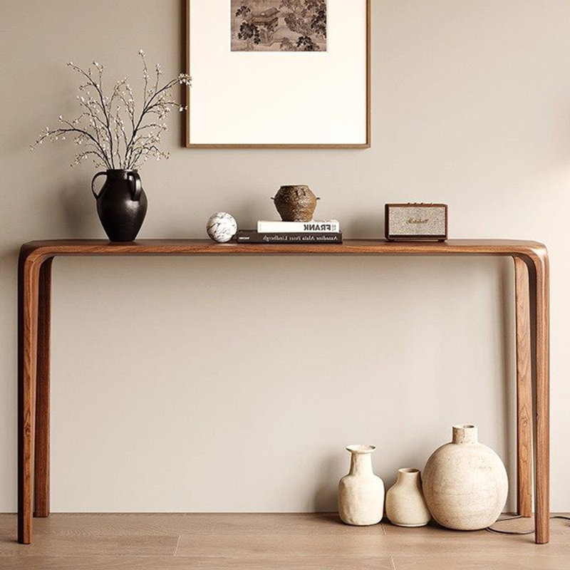 Console simple de style chinois, H 35,4 po x l 55,1 po x P 13,8 po