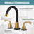 Widespread 2-handle Bathroom Faucet with Drain Assembly-119602932