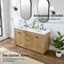 Ensemble de meuble-lavabo double 61 po avec dessus Mcquinn