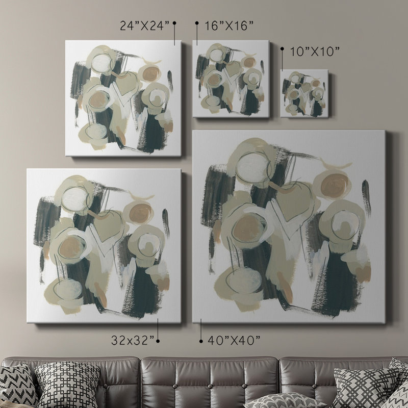 Toile tendue avec châssis Neutral Phases IV-Premium - prête à être accrochée