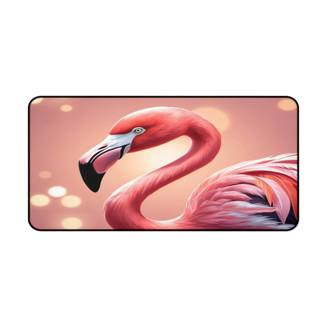 Pink Flamingo Desk Mat