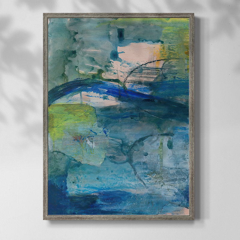 «Spring Winds», reproduction encadrée en bois massif, H 21 po x l 17 po