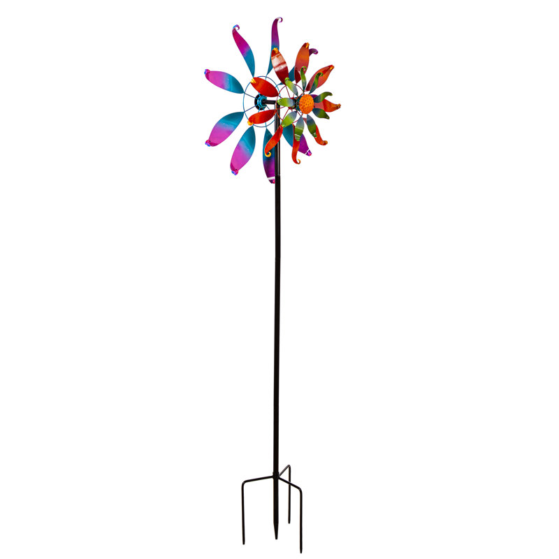 Rudich 75"H Multi Wave Wind Spinner