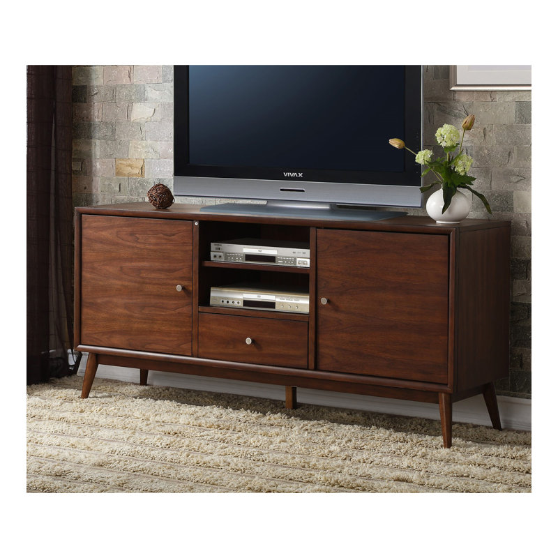 Meuble télé 1Pc avec armoires de rangement à tiroir brun