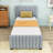 Twin Upholstered Platform Bed with Trundle-1178096152