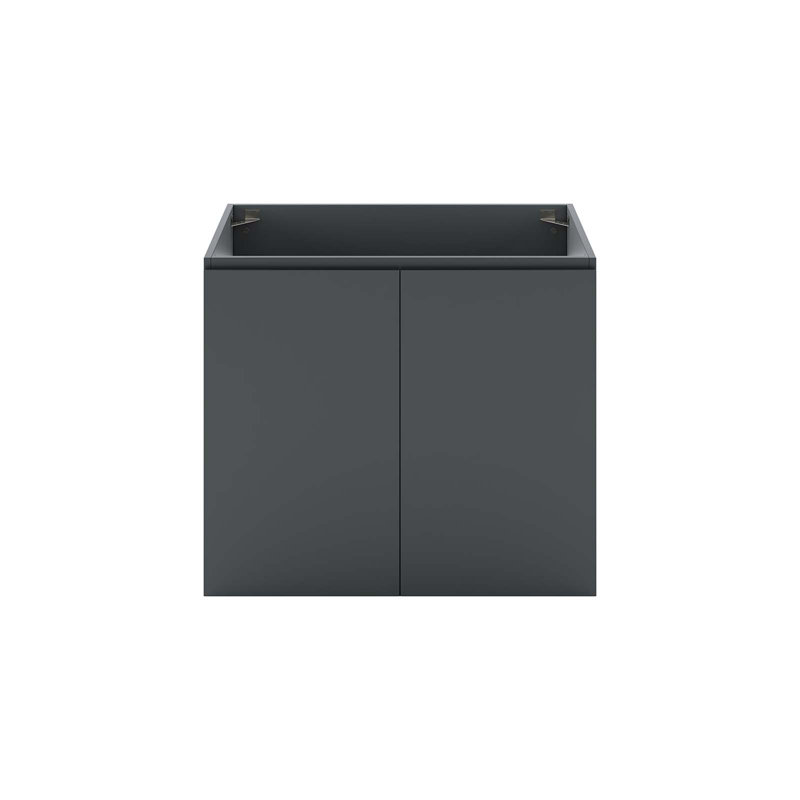 Vitality 30" Gray Particleboard Wall-Mount Bathroom Vanity