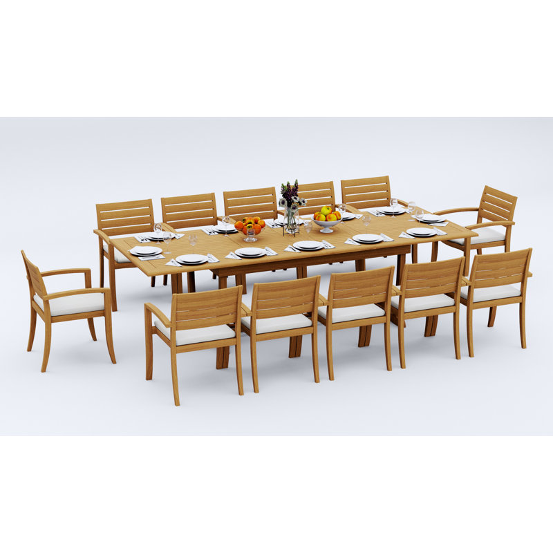 Ensemble de table d'extérieur rectangulaire L 82 po Alvarado, 12