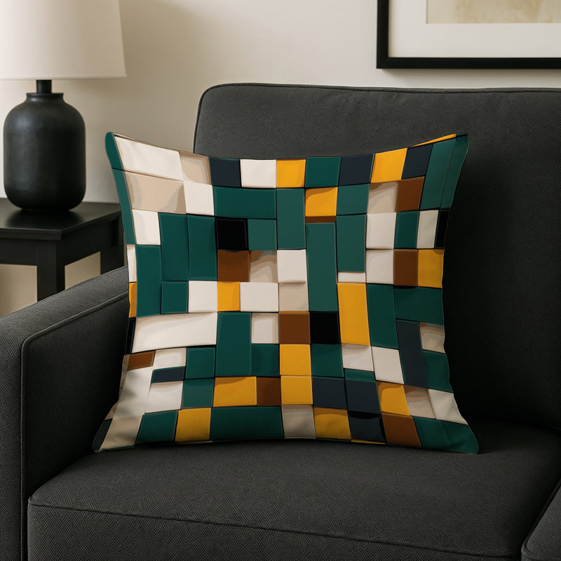 Terra Constructs Indoor And Outdoor Pillow, Square 18"