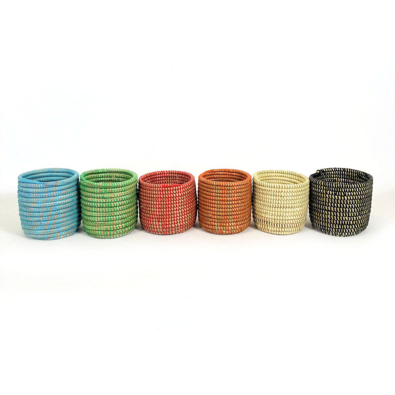 Succulent Basket Planter, Blue