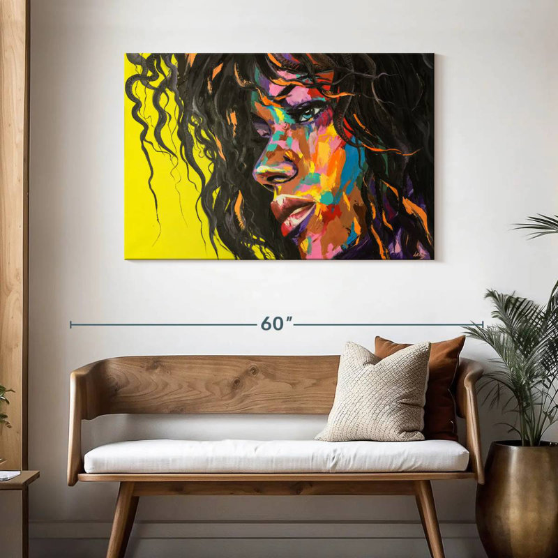 Leisha Colorful Portrait, 30" H x 45" W