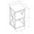 Keita White Accent Table