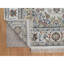 Tapis oriental blanc doux 4 pi 8 po x 6 pi 10 po Nain avec motif de médaillon de fleurs, 250 KPSI