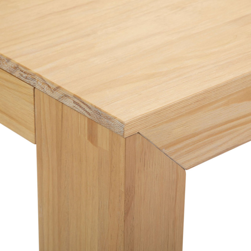 Table de bout en bois massif Daydrian, Blonde