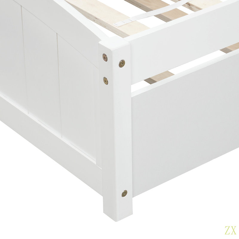 Lit plateforme simple avec lit gigogne