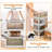 70QT/66L Foldable Storage Bins with Lid 4 Doors Collapsible Stackable Closet Organizer Containers with Lock 4Pcs Wheels