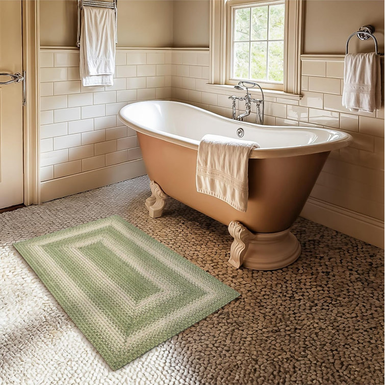 Damal Braided Jute Non-Shedding Sage Green Rug