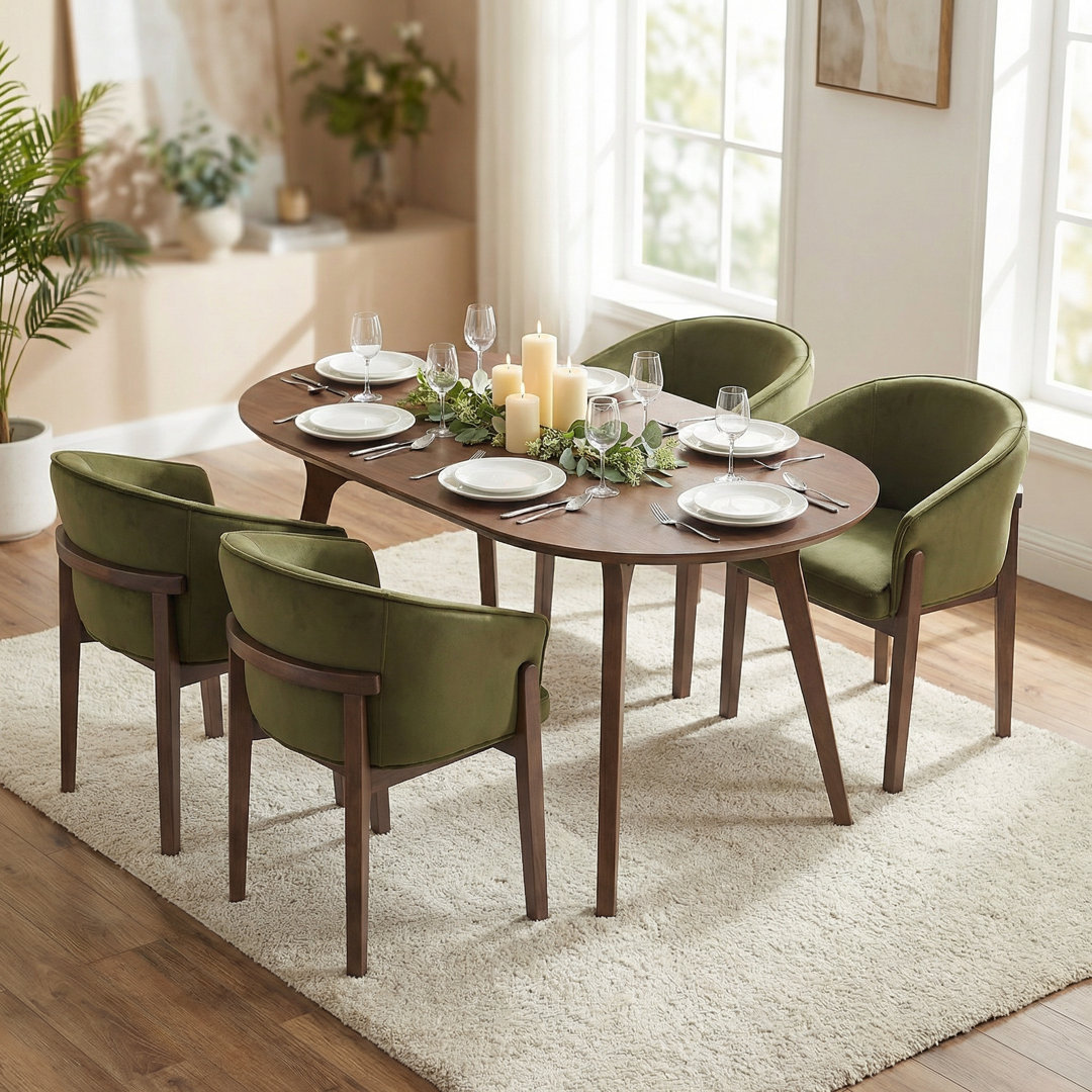 Lucent Walnut Effect Ash Wooden Frame Dining Chair