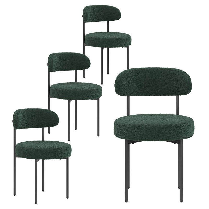 Chaise rembourrée Keerthika, Vert