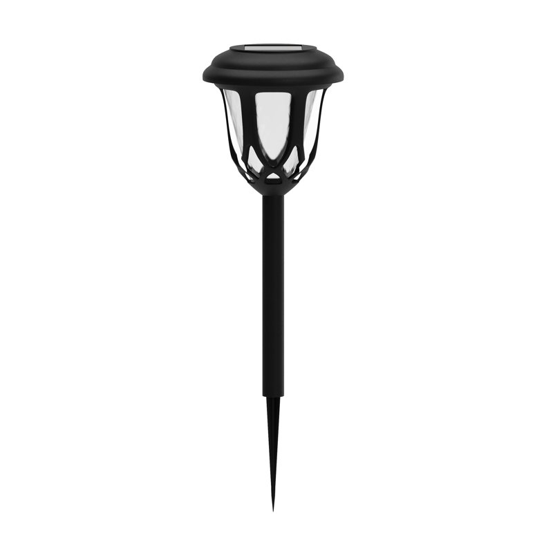 Black Tulip Design LED Solar Pathway Lights Set of 8