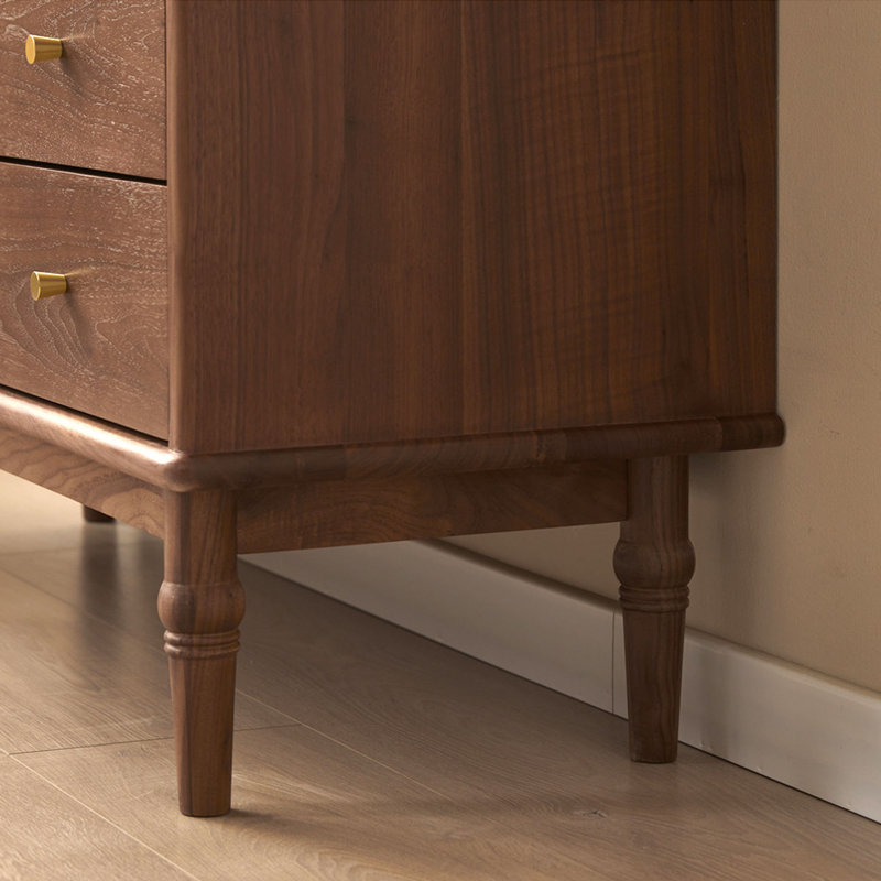 Commode d'appoint rétro avec rangement multifonctionnel, H 35,43 po x l 27,55 po x P 15,74 po