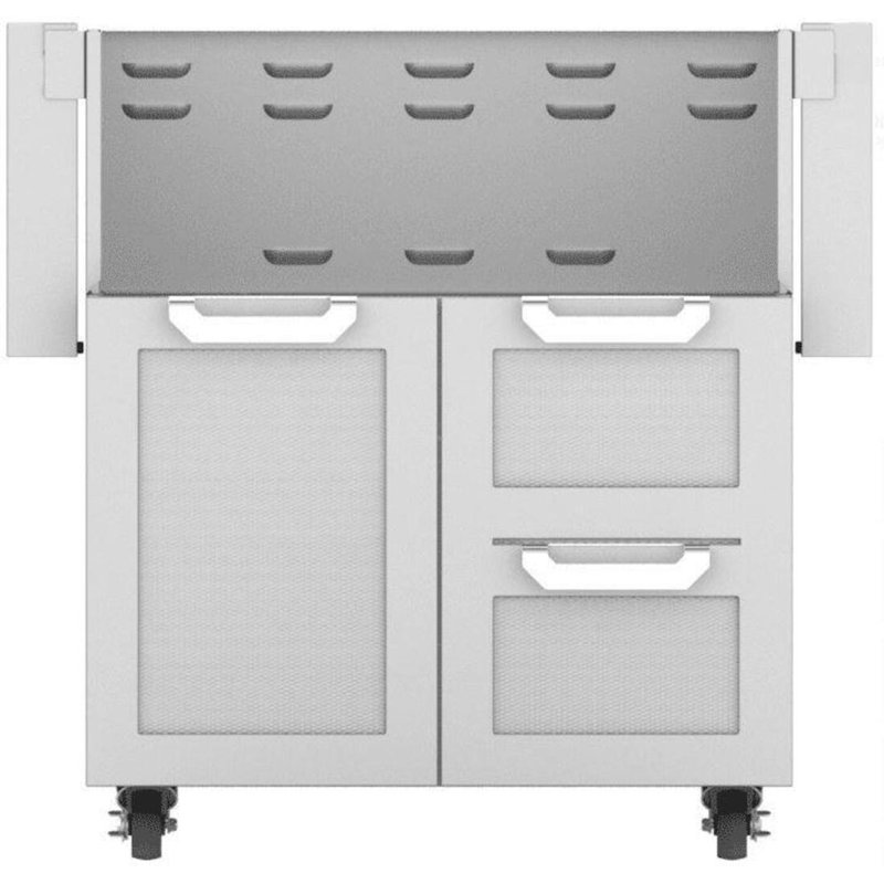 30" Single Door and Double Drawer, Soft Close Grill Cart