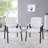 Stackable Faux Leather Reception Chairs – Set of 8 | Office Guest Seating for Lobbies, Clinics & Waiting Rooms-88659435