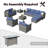 Koyno 10 - Person Patio Conversation Set with Cushions-2052201764-2053664531