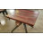 Faunia Reclaimed Mahogany Wood End Table with Black Steel Base 