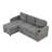 Convertible sofa with two cup holders and two USB ports