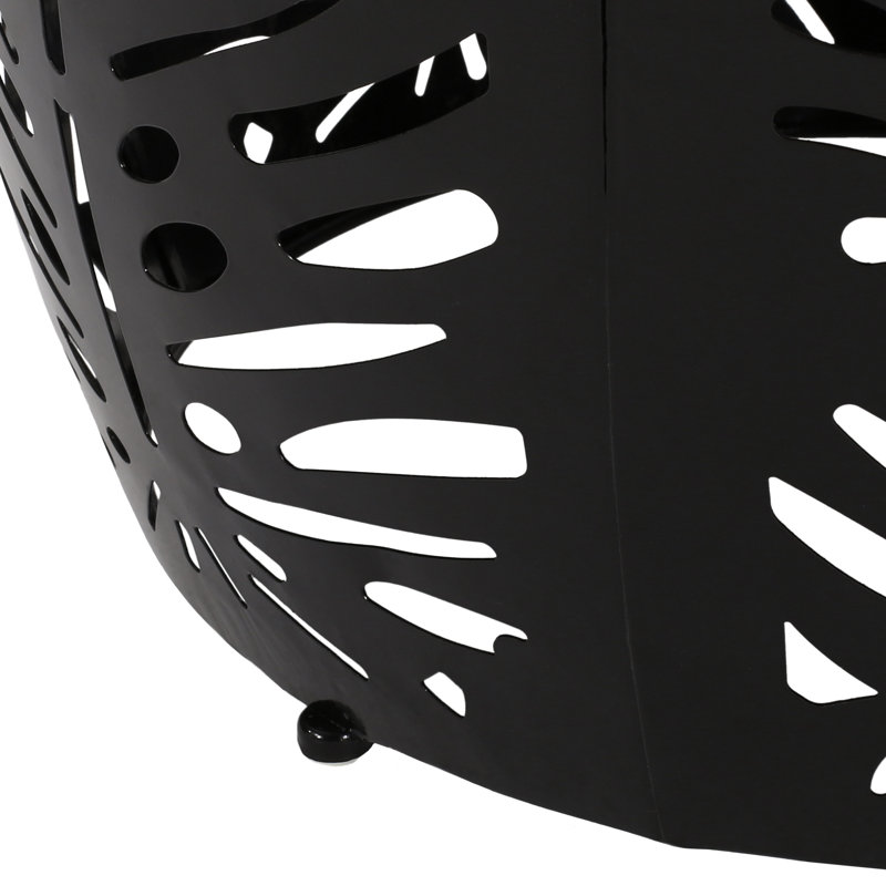 Table de bout en métal - Grand, Black