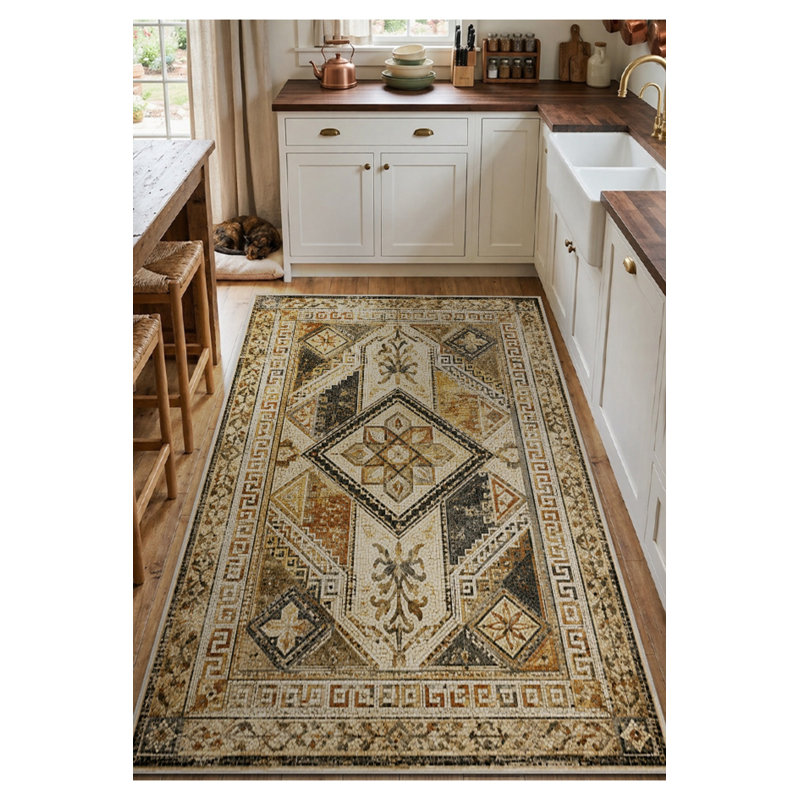 Tapis tissé à la crème Mosso, 2'6" x 4'11"