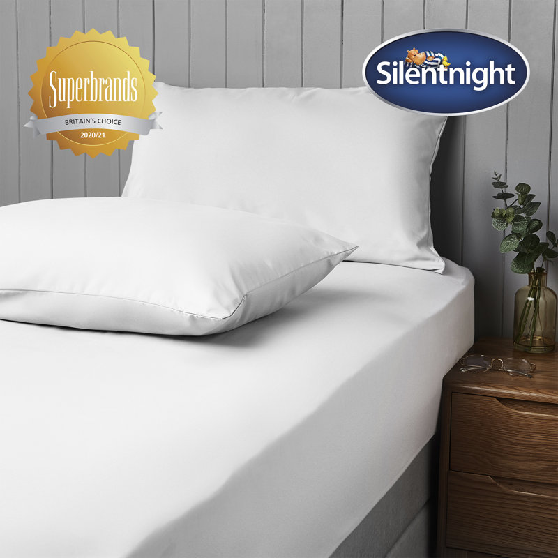 Silentnight Supersoft Plain Microfibre Housewife Pillowcase, White