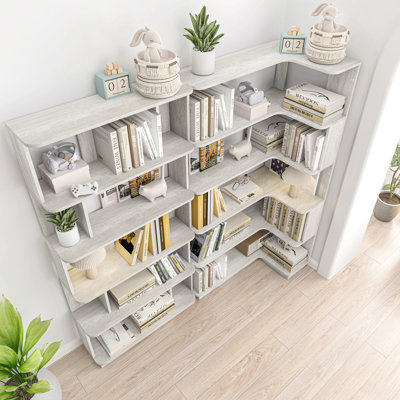 Bibliothèque d'angle compacte + bibliothèque extensible