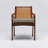 Delray 19'' H Upholstered Mahogany Armchair-90795051-91437545