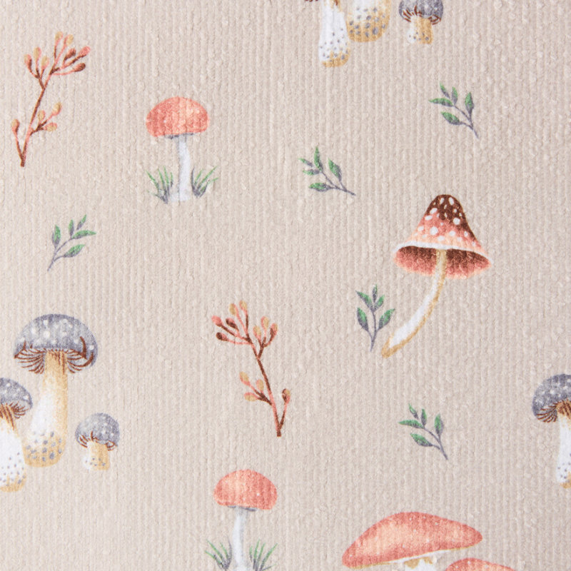 FIESTA Mushrooms Dish Drying Mat, Mushroom Cream, 16"x22"