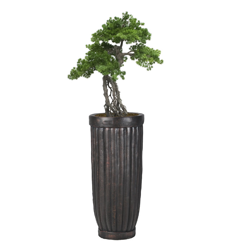 57'' Faux Pine Tree in Fiberstone Planter