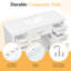 Meuble-lavabo blanc de 121,4 cm (47,8 po) avec lavabo, 6 tiroirs et 2 portes à fermeture amortie, structure robuste.