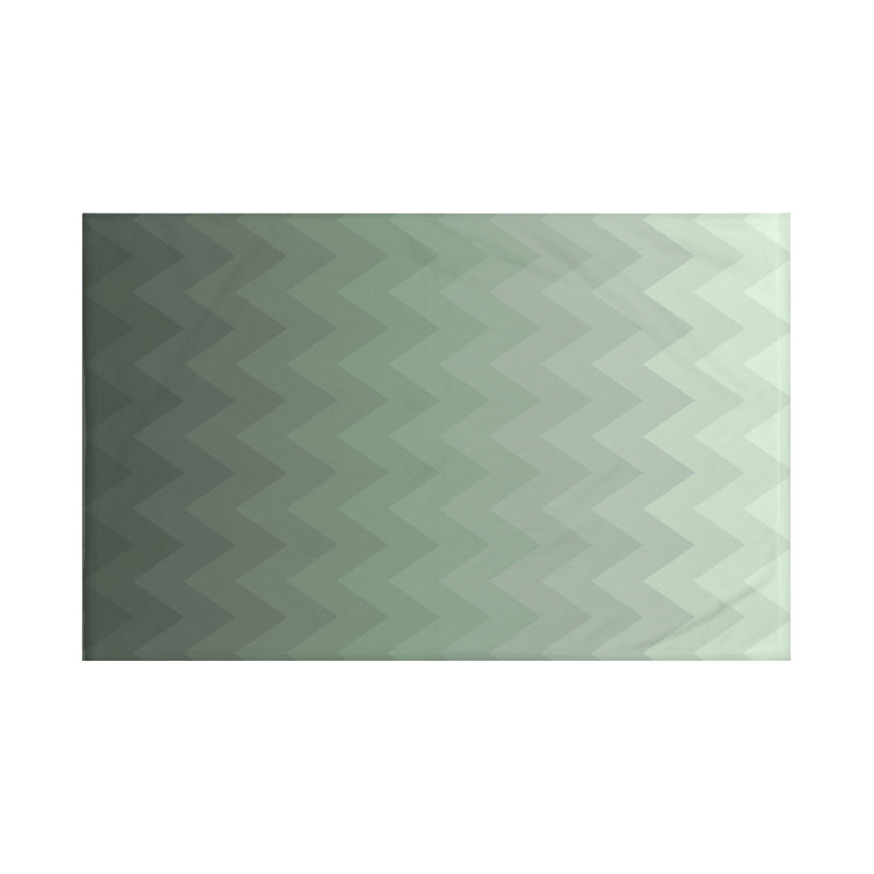 Depth Perception Throw Blanket, 60" L x 50" W, Herb Green (Green)