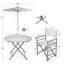 Ensemble repas 4 pièces avec parasol
