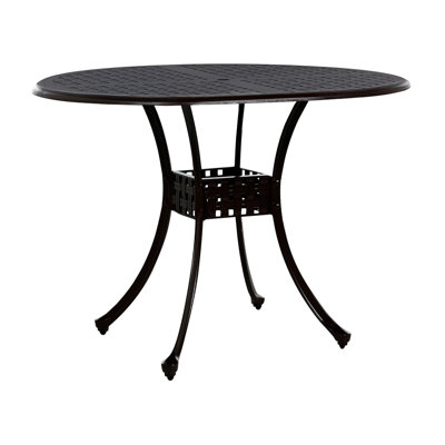 Double Lattice Cast Aluminum Bar Table