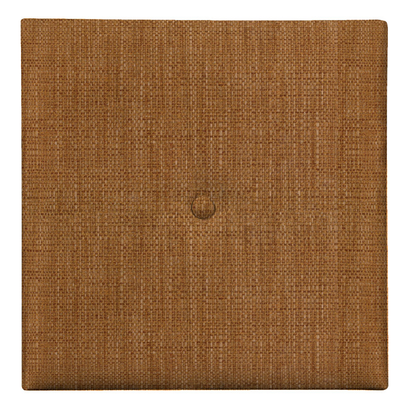 Décoration murale à boutons coco en toile jute, Topaze, H 16 po x l 16 po x P 1 po