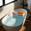 Plateau de baignoire moderne en acrylique transparent pour salle de bain spa et maison