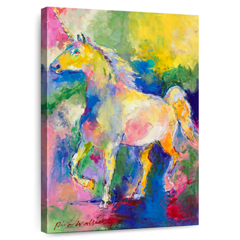 Kelan Unicorn Painting, 12" H x 8" W
