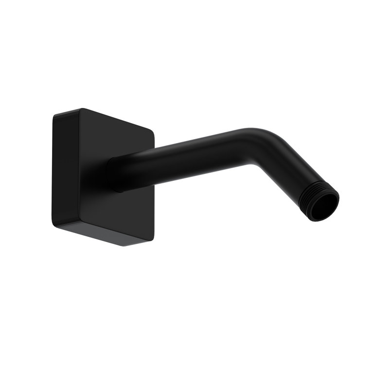 7" Reach Wall Mount Shower Arm, Matte Black