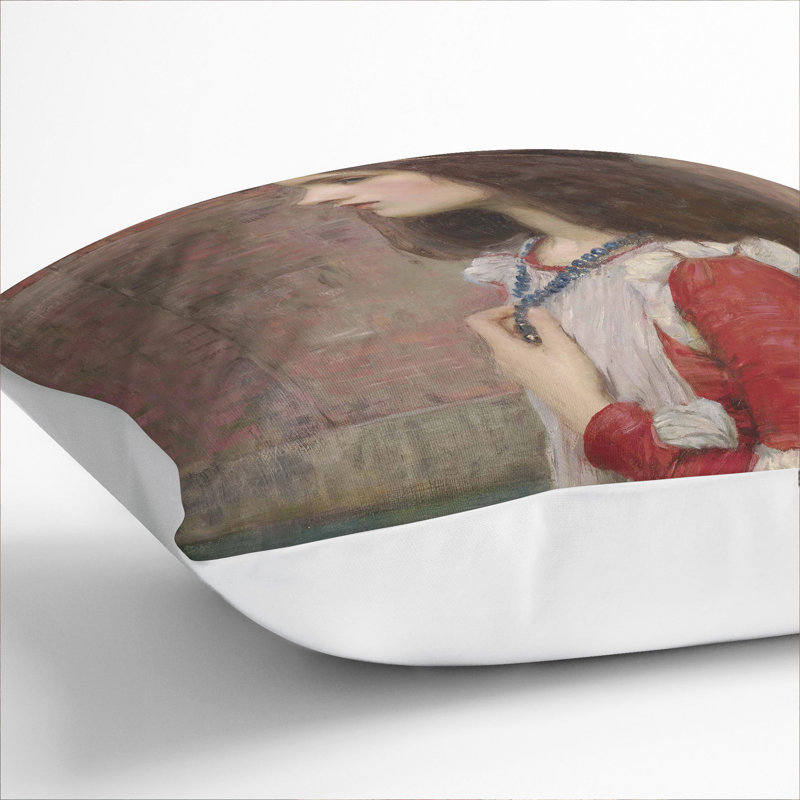 Square Cushion, 55cm H x 55cm W x 20cm D, White